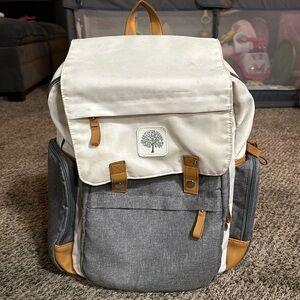 Parker baby diaper back pack cream